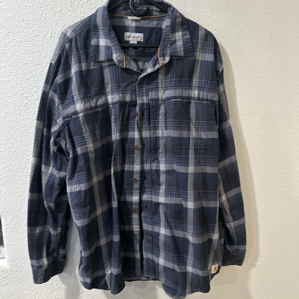 Carhartt Blue Plaid Shirt